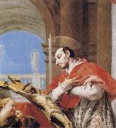 Giovanni Battista Tiepolo St Charles Borromeo oil